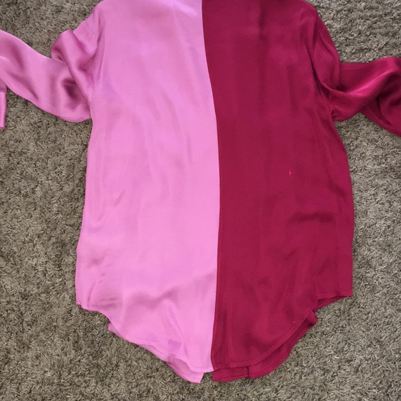 LOVERS & FRIENDS COLOR BLOCK BUTTON FRONT SHIRT SIZE SMALL - Picture 11 of 11